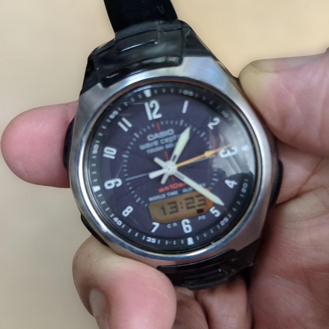 Working condition. CASIO WAVE CEPTOR Tough Solar wristwatch (main unit)