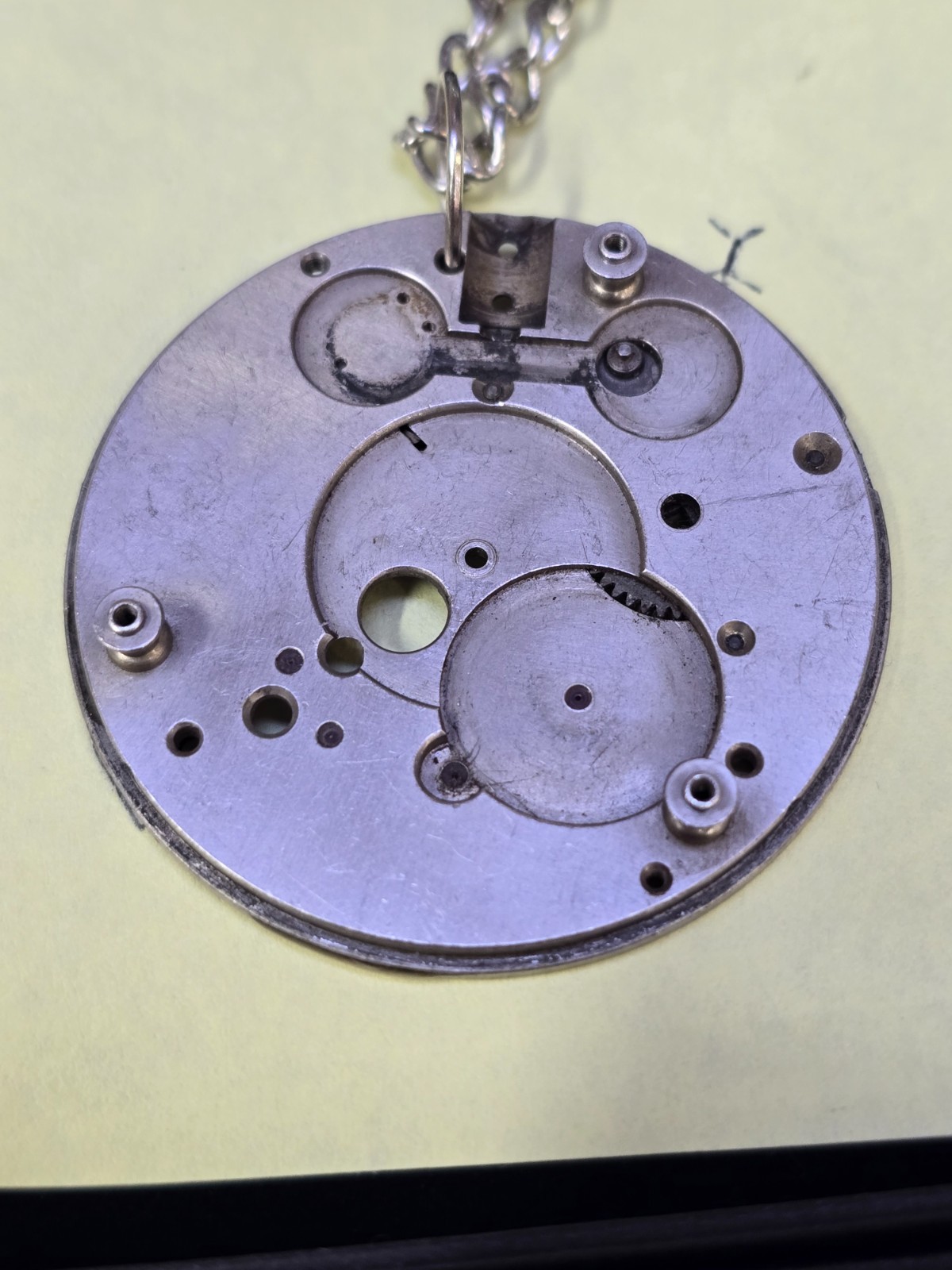 Pocket Watch Movement Piece Necklace