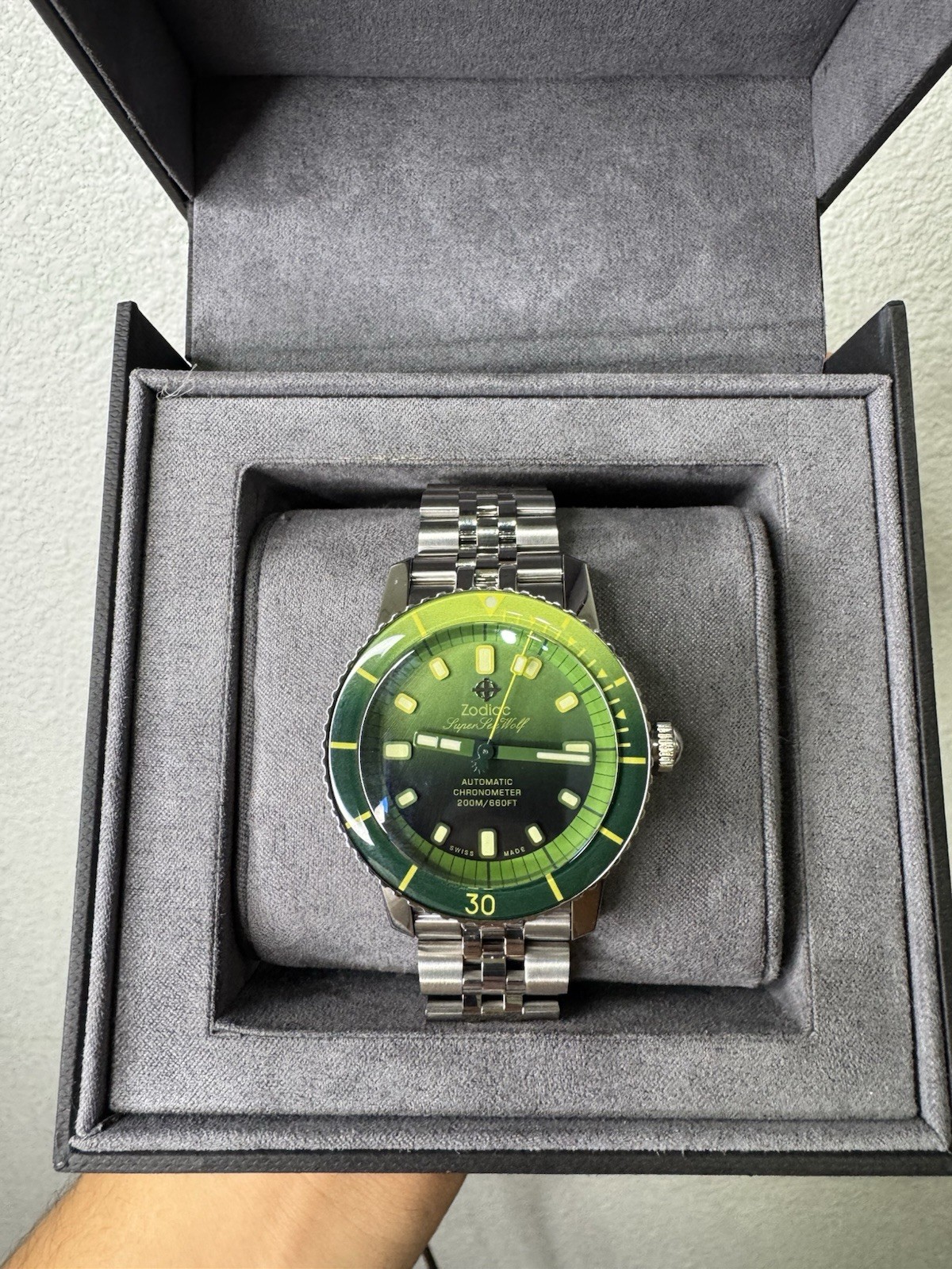 ZODIAC SUPER SEA WOLF COMPRESSION DIVER PINEAPPLE never been used