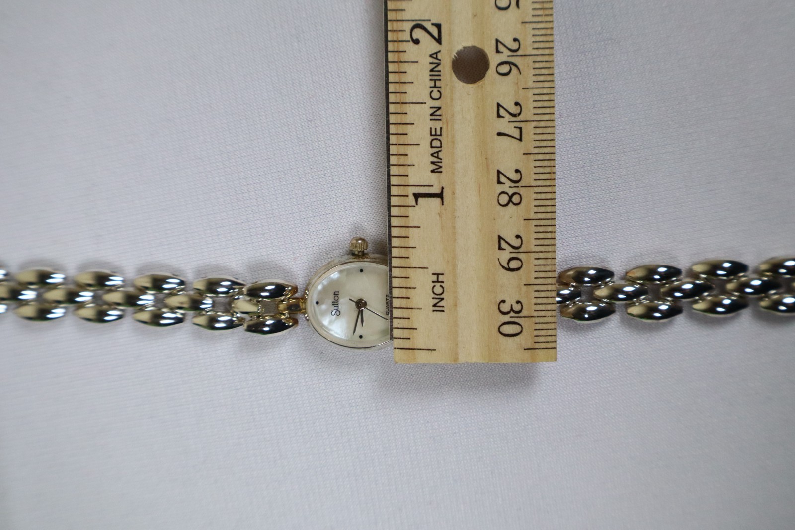 Sutton Quartz Watch Mother of Pearl Face NIB Needs New Battery ONE YEAR WARRANTY