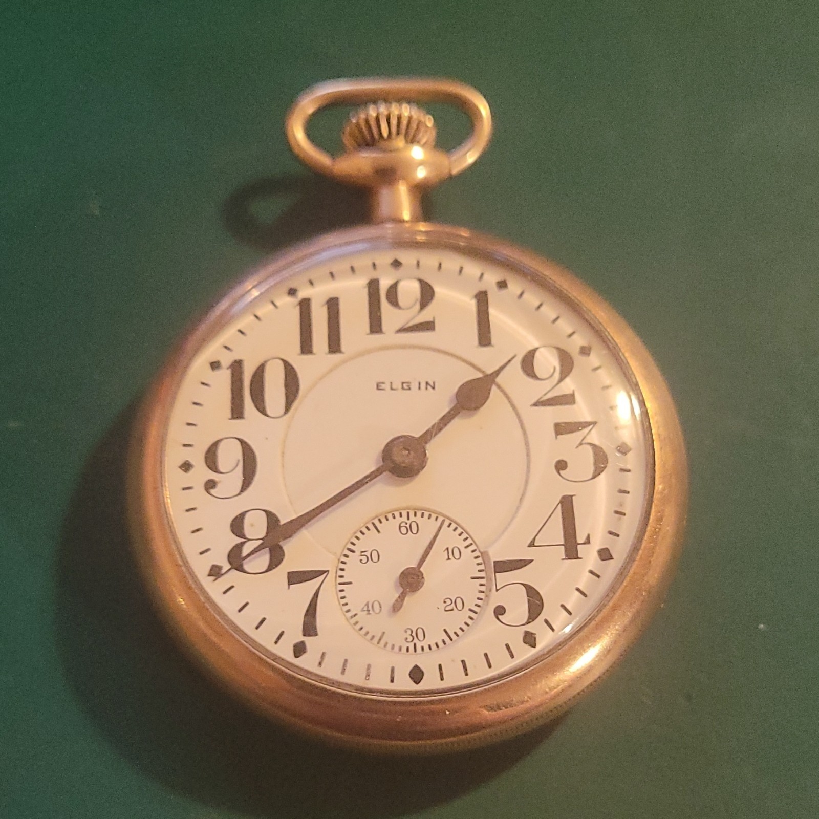 Elgin Father Time grade 454 railroad grade open face pocket watch