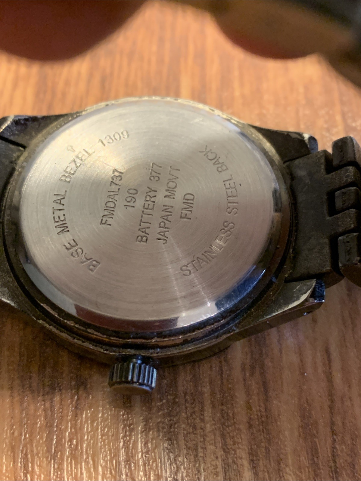 Allude Men’s Black Watch Stainless Back With New Battery
