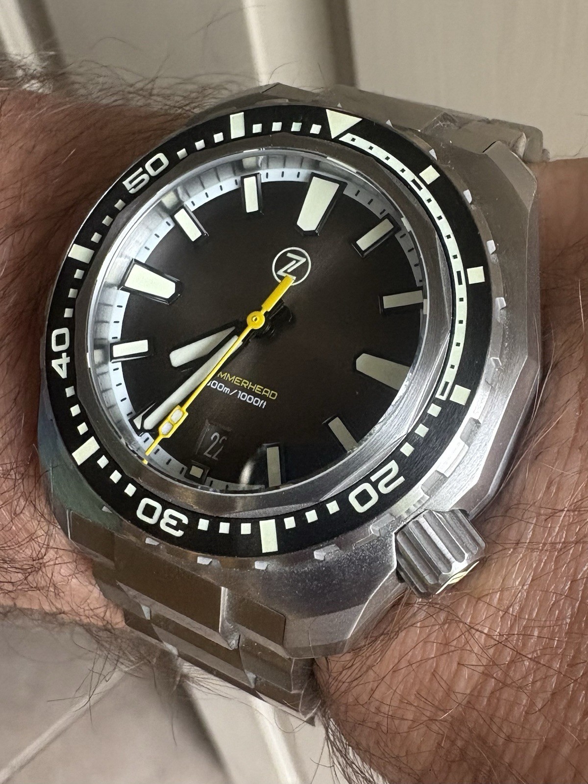 Zelos Hammerhead V3 Antique Black Dial #044/500 Lightly Used