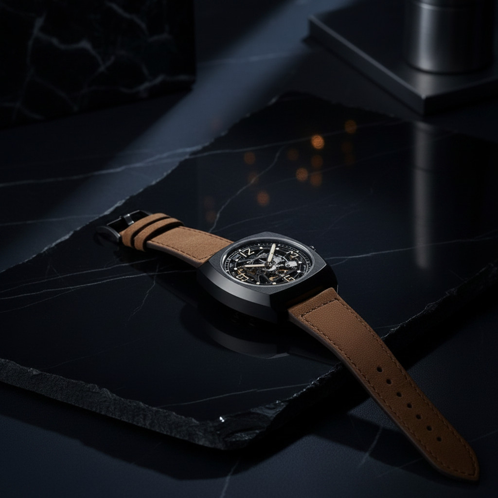 Seagull Automatic Skeleton Watch Tonneau Luminous Mechanical Watch 849.27.6094K