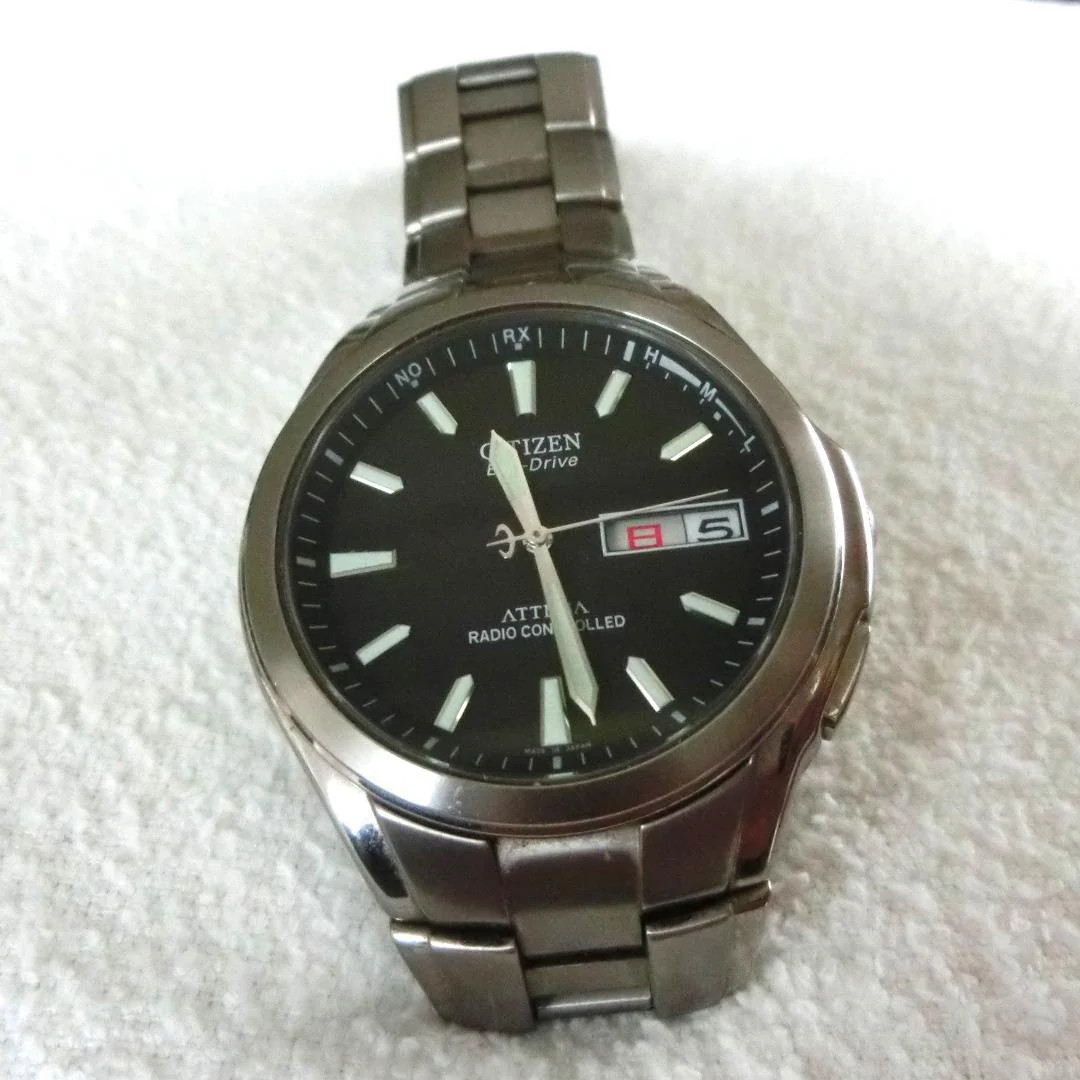 CITIZEN ATTESA ATD53-2792 Eco-Drive Radio Titanium 38mm