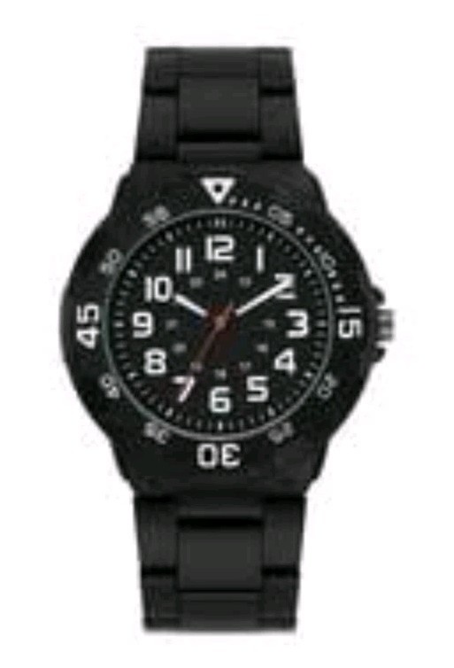 George Men’s Casual Watch With White Round Dial and Black Band Wristwatch