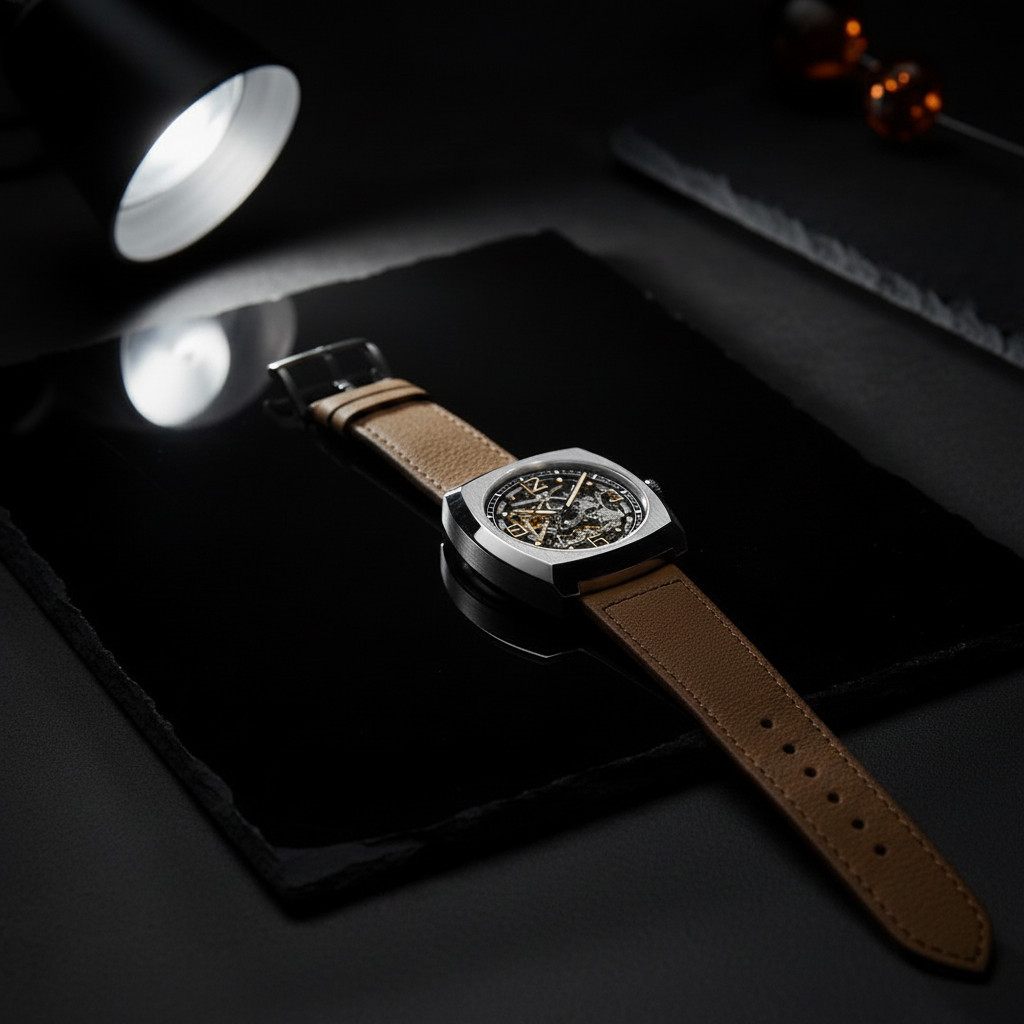 Seagull Automatic Skeleton Watch Tonneau Luminous Mechanical Watch 849.27.6094K