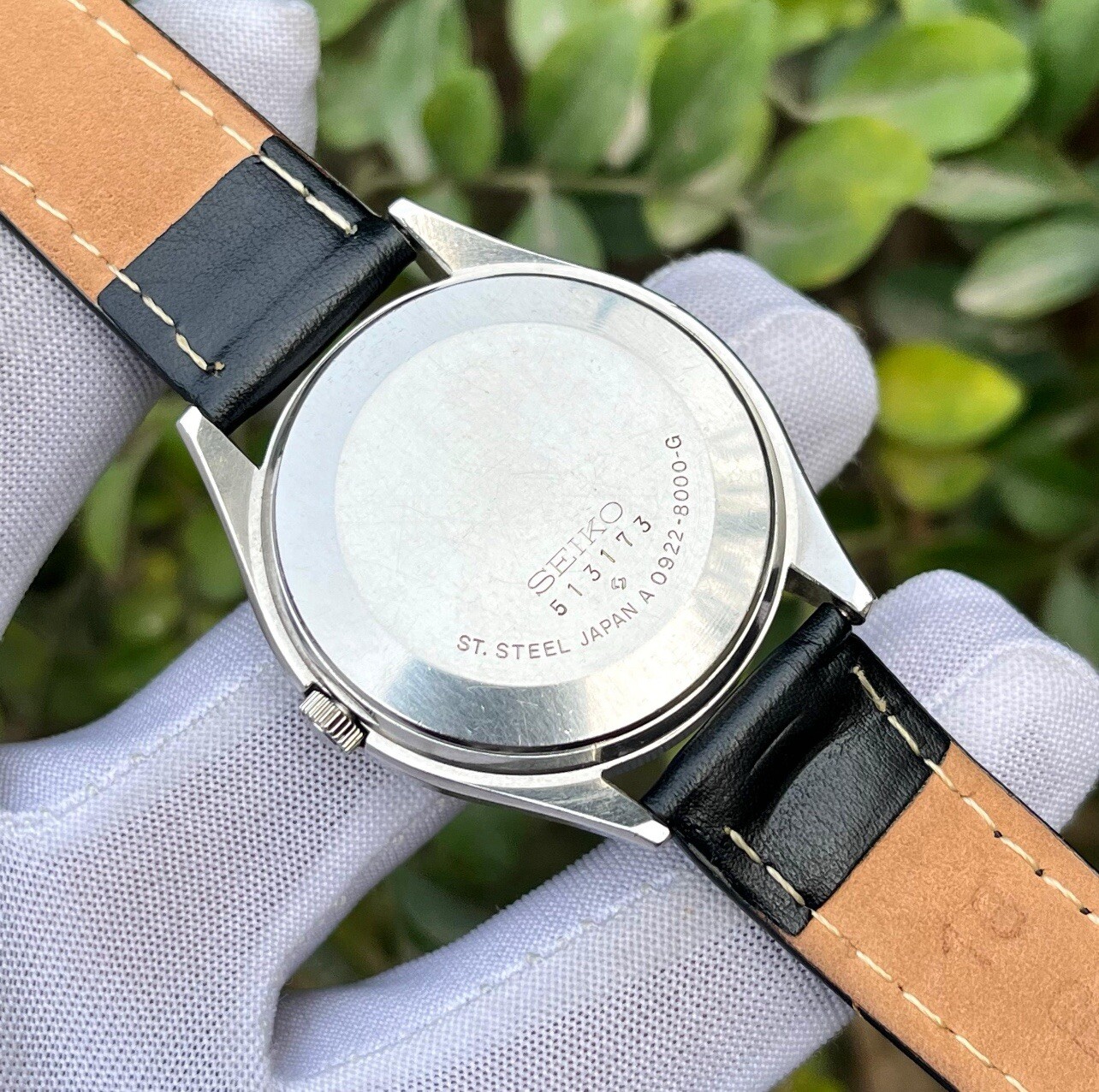 Vintage Seiko QZ Patina Dial JDM Dress Formal Japan Men’s Quartz Watch 0922-8000