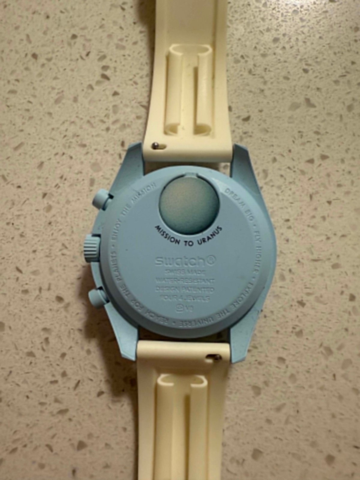 Swatch x Omega Bioceramic Moonswatch Mission To Uranus SO33L100 Blue Men Watch