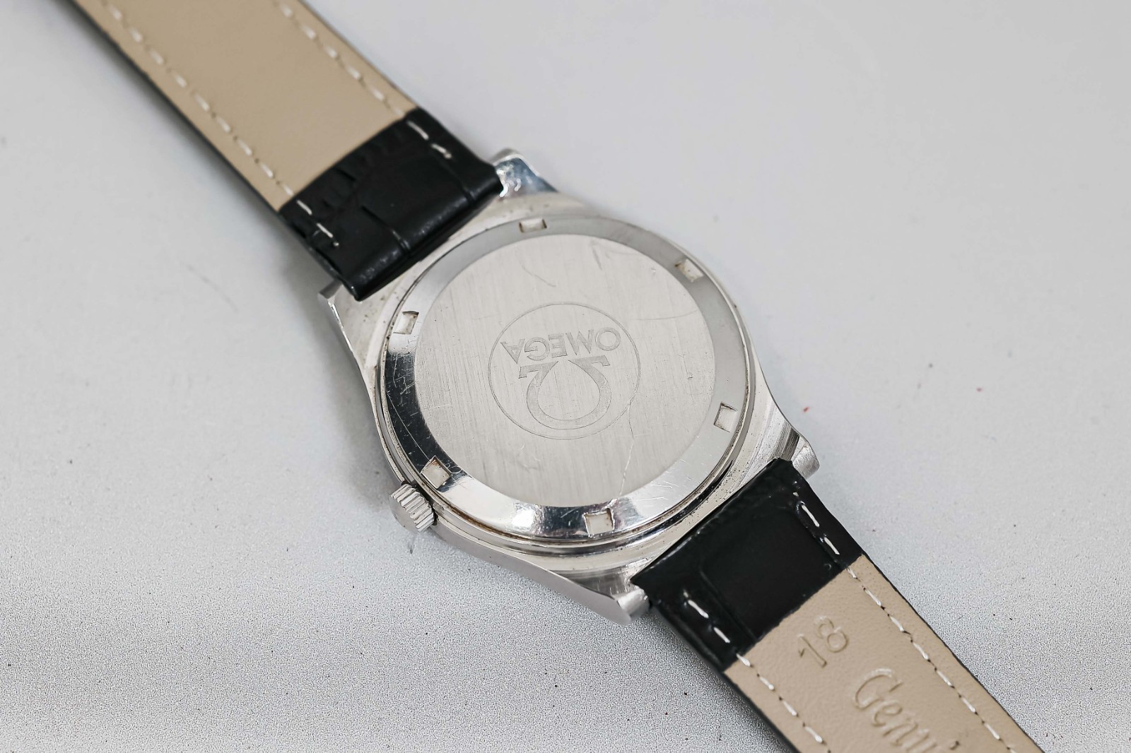 **Working! for As-is** Vintage OMEGA Geneve Cal.1012 Automatic Silver 36mm Men’s