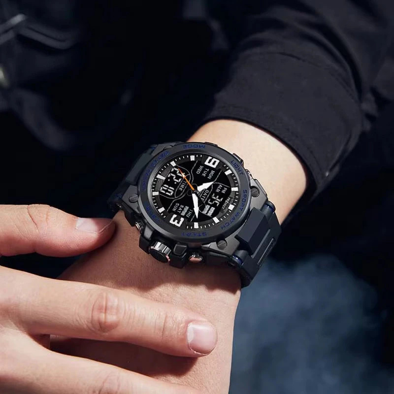 Digital Analog Sports Men Watch