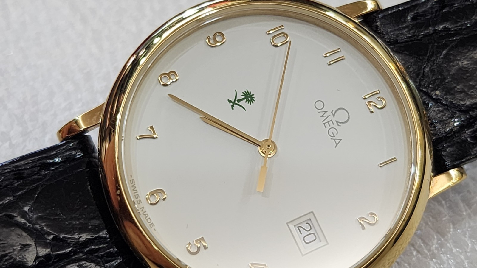 Rare Omega Saudi Arabia 🇸🇦 Ksa Logo 32mm Quartz Men’s Watch