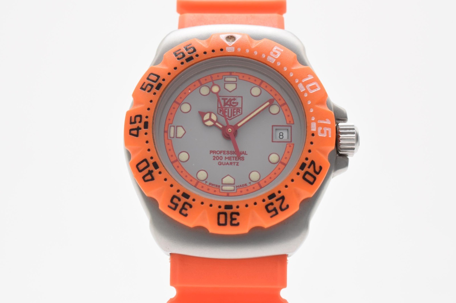 [N MINT] Tag Heuer Formula 1 373.508 Orange Date 28 mm Women’s Quartz Watch