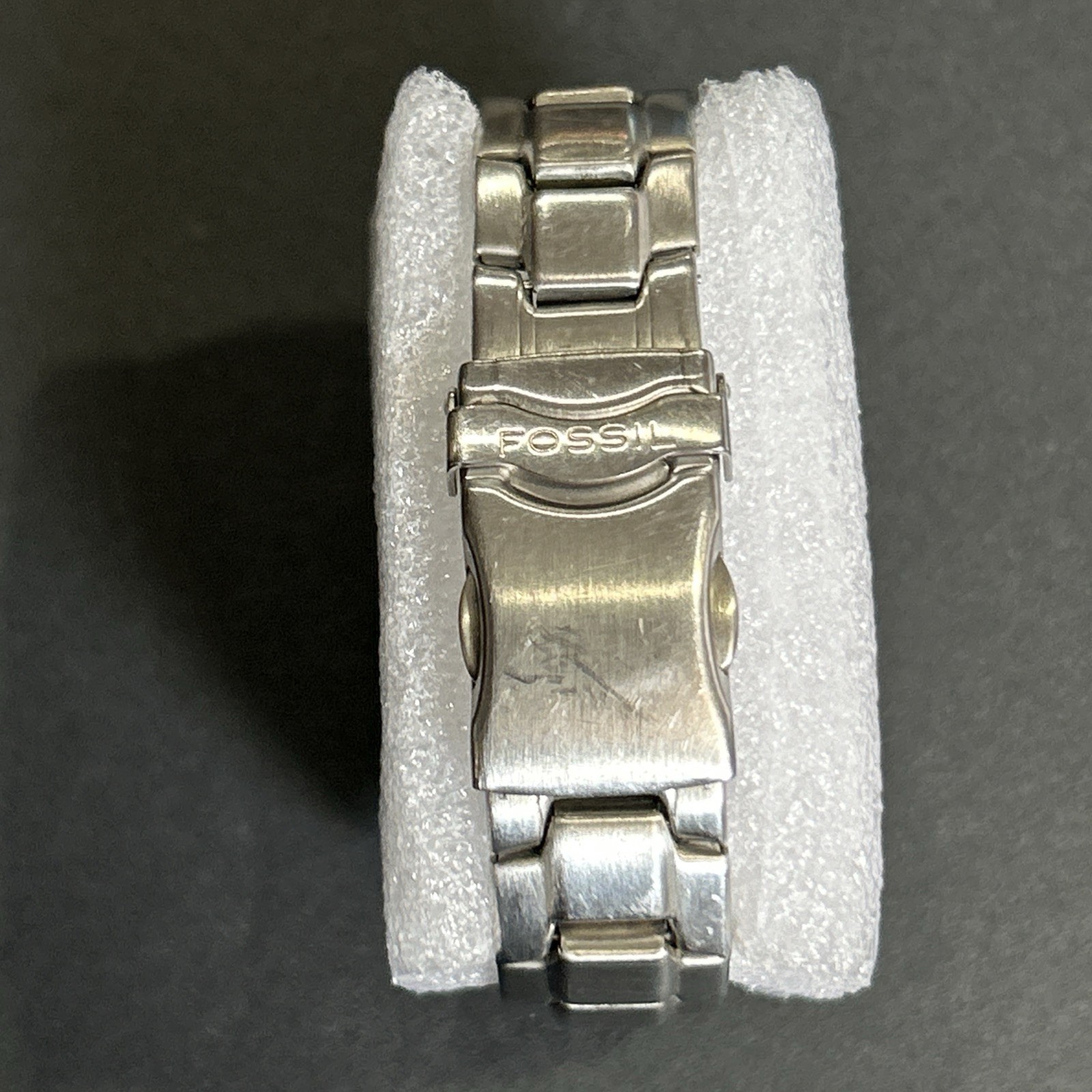 Fossil Big Tic JR-8222 Blue Flame Animated Dial Watch case number 300403 Works!