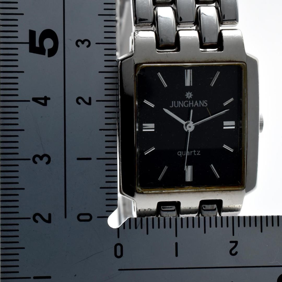 Junghans Men’s Square Black Dial Quartz Wristwatch Japan 0712487