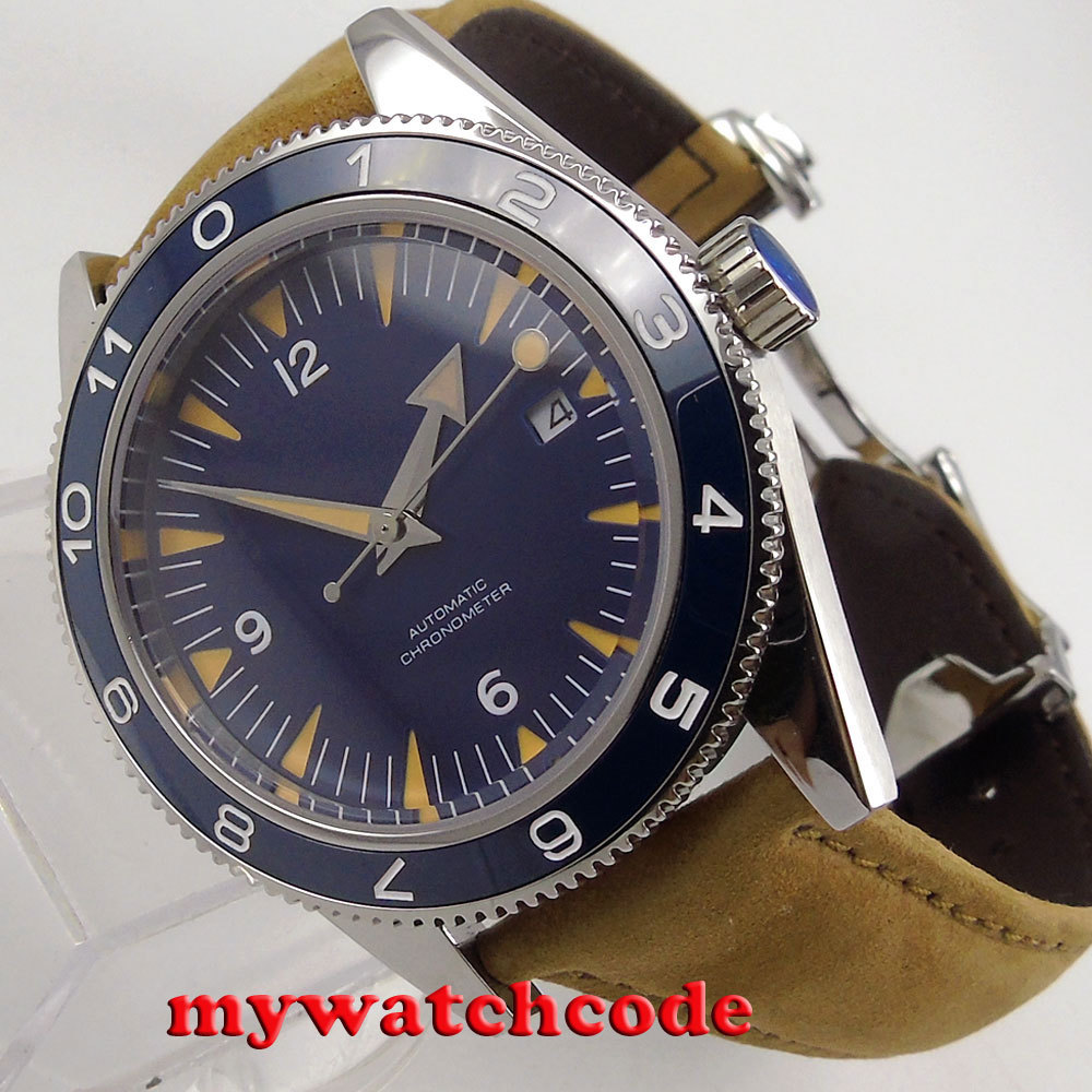 41mm Corgeut sterile blue sapphire glass Japan Nh35A Automatic 10ATM mens Watch
