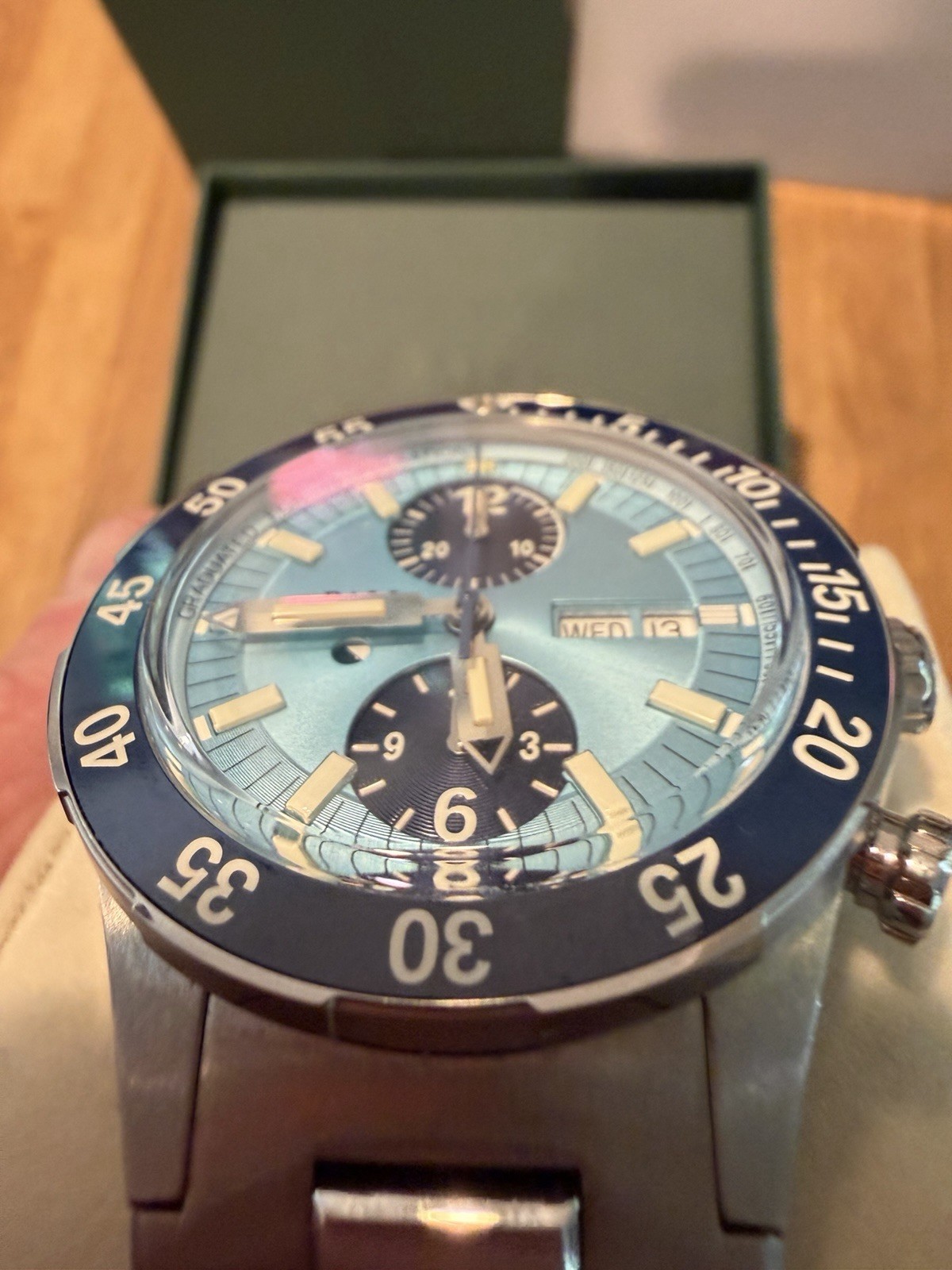 Ball Engineer Hydrocarbon Chronograph CM2198C Blue Dial Titanium Full Kit LE