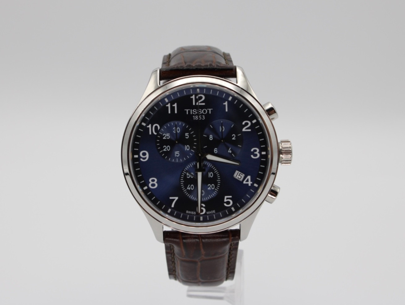 Tissot 45 MM Chrono XL Classic Blue Dial Leather Men’s Watch T116.617.16.047.00