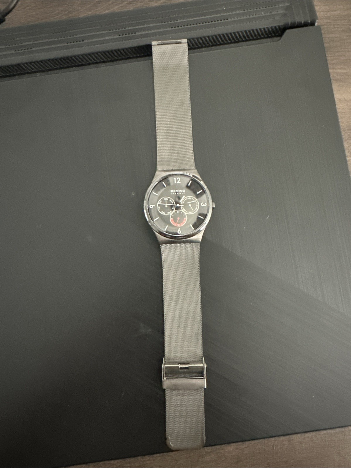 BERING CERAMIC BRUSHED BLACK WATCH Never Worn