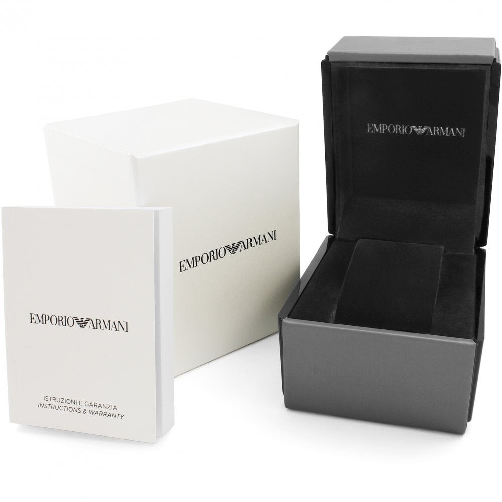 EMPORIO ARMANI WOMENS WATCH CERAMIC BLACK STRAP WITH BLACK DIAL GENUINE AR1411