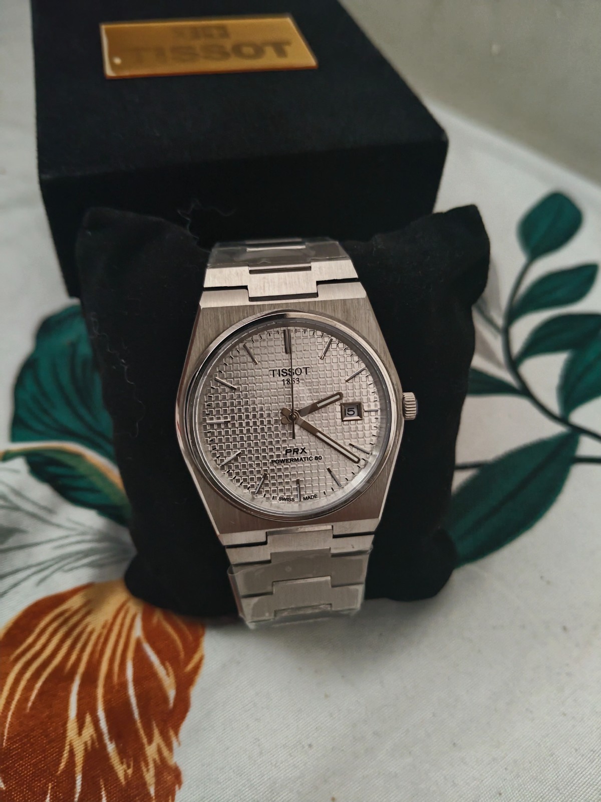 Pre Owned Tissot PRX 80 Luminous Dial Silver Bracelet Mens Gift Watch