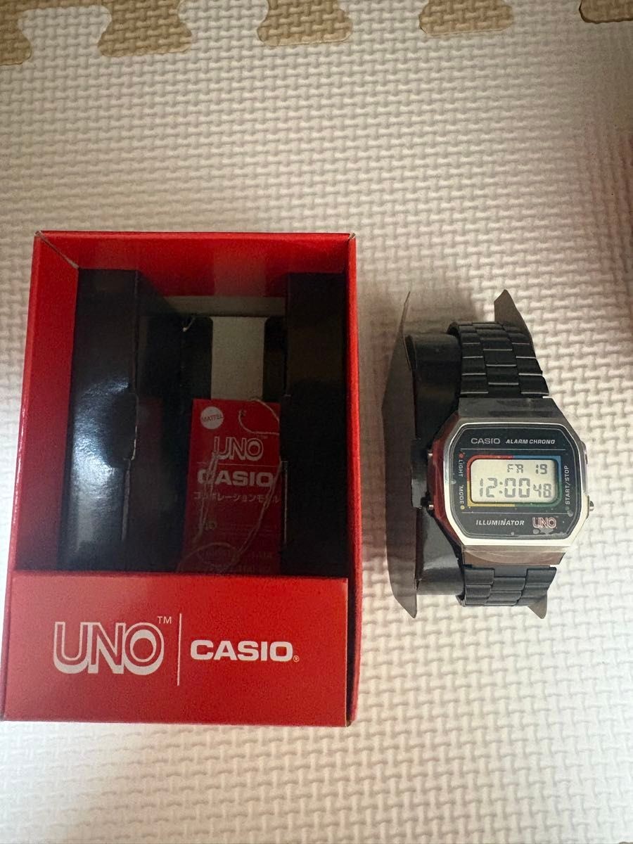 CASIO UNO collaboration model A168WEUC 1AJR wristwatch