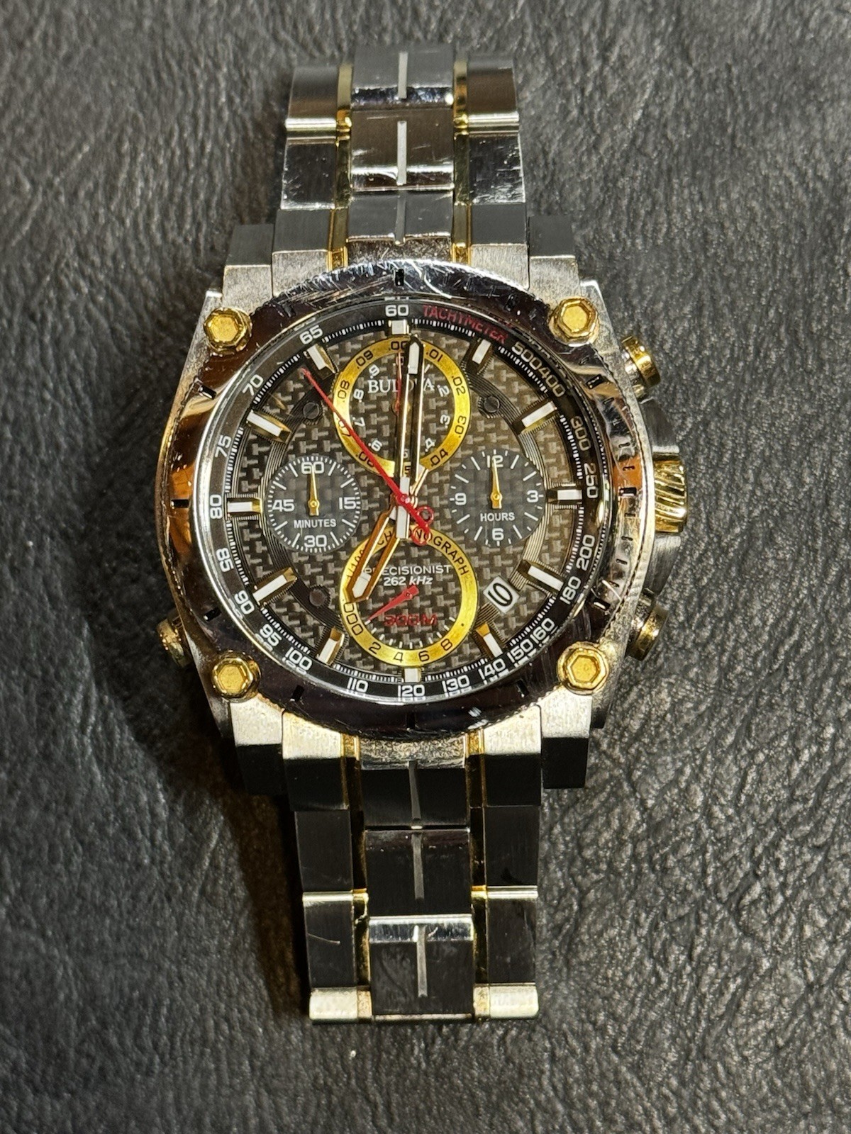 Bulova Precisionist Chronograph Men’s Black Watch – 98B228~