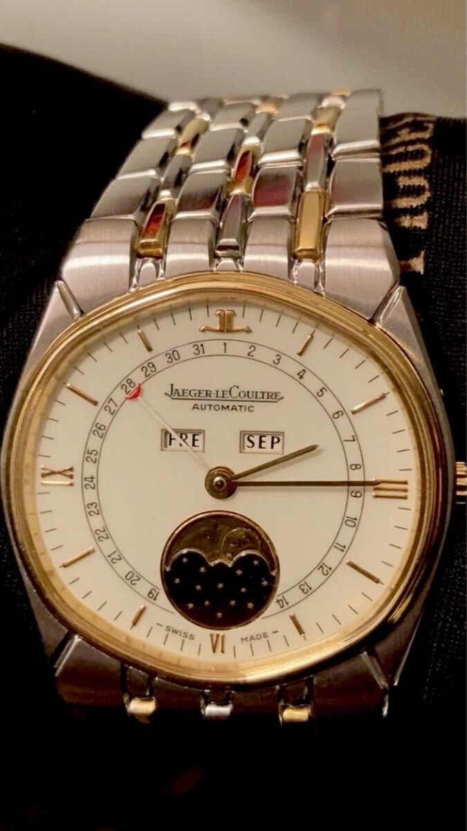 Jaeger-LeCoultre Albatross 18K Gold Triple Calendar Moonphase Automatic 40mm