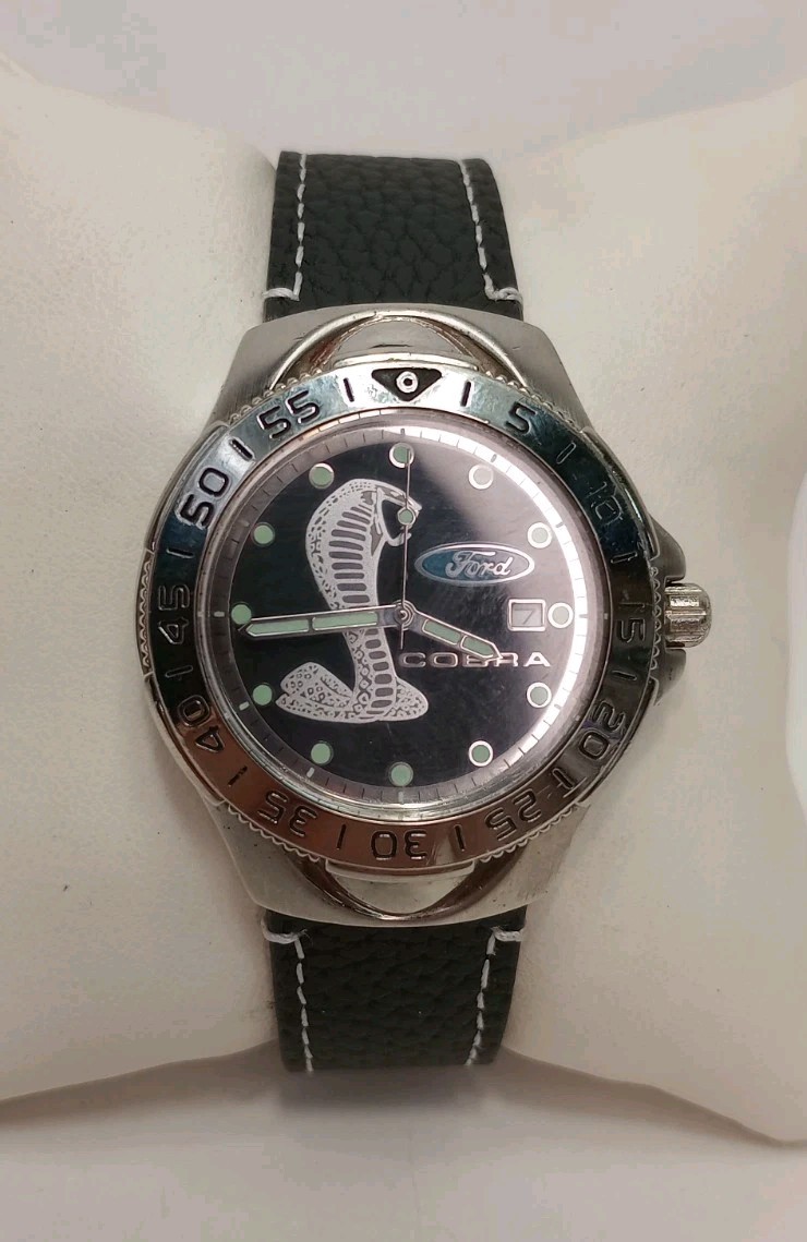 Ford Cobra Men’s Quartz Wrist Watch NEW BATTERY
