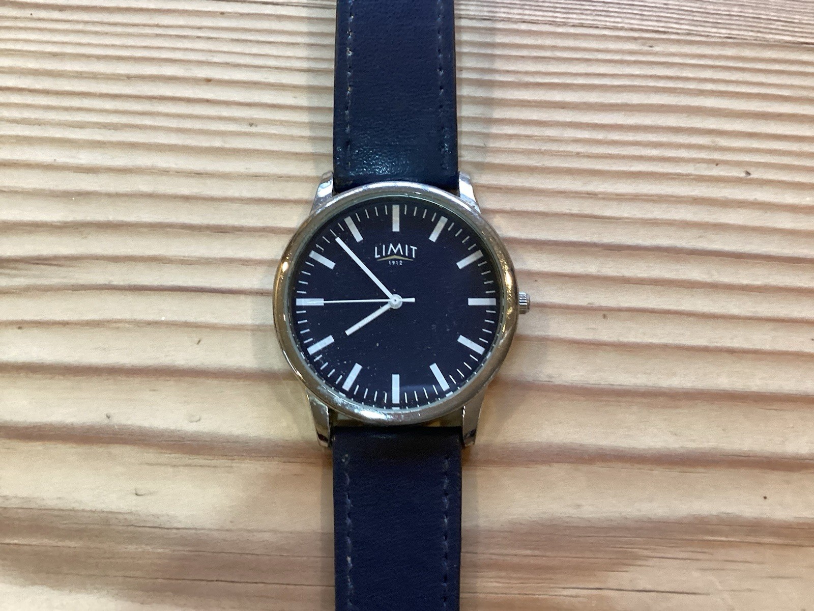Blue Dial And Leather Blue Strap LIMIT Watch 1912…excellent Timekeeper !