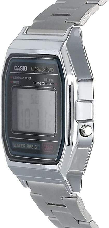 Casio A168W1 Wrist Watch A158WA-1DF Stainless Steel Digital Watch.