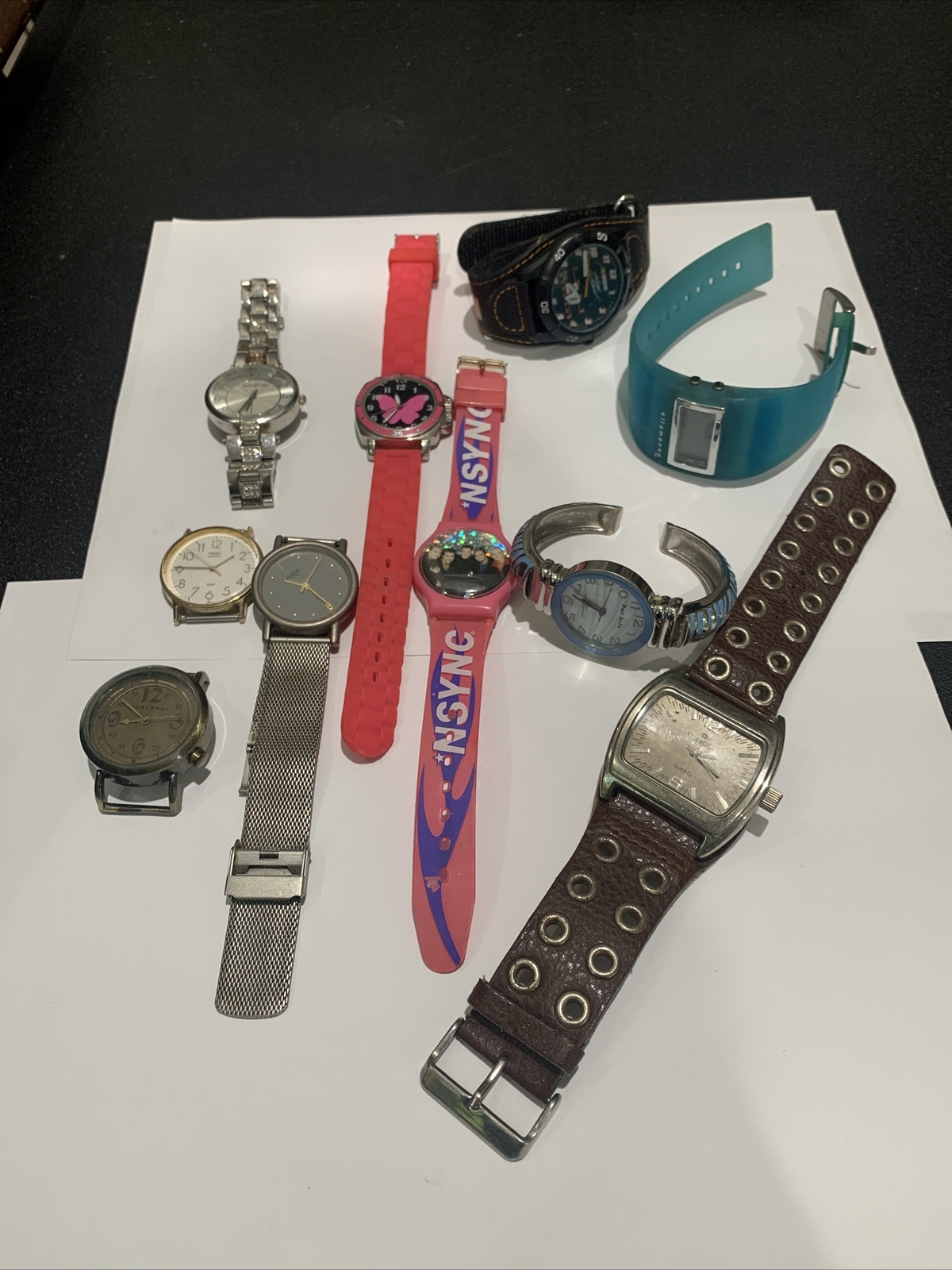 Vintage Watch Lot Parts Repair And More ! Timex Boccia Minicci LQQK !!!