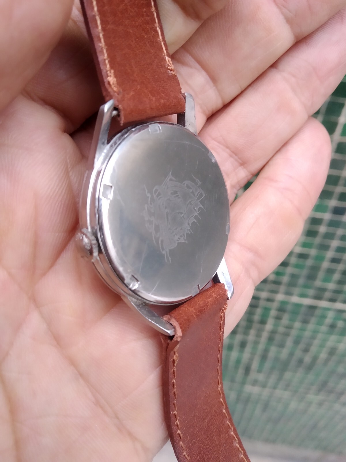 LONGINES FLAGSHIP 30L REF 102 ALL ORIGINAL CASE SCREWBACK SHIP ENGRAVED SS BACK