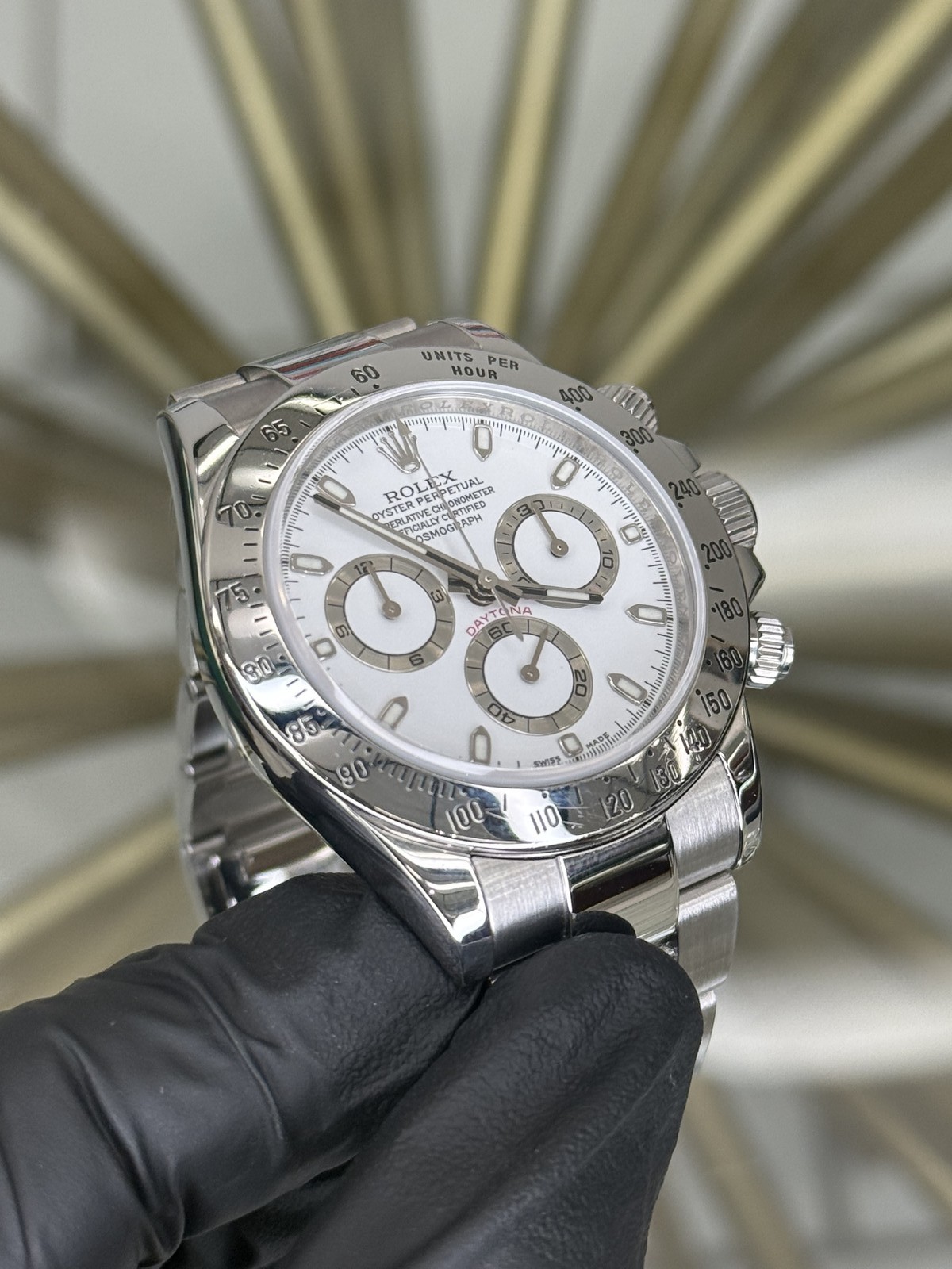 2011 Rolex Daytona White Dial on Oyster 116520 Complete
