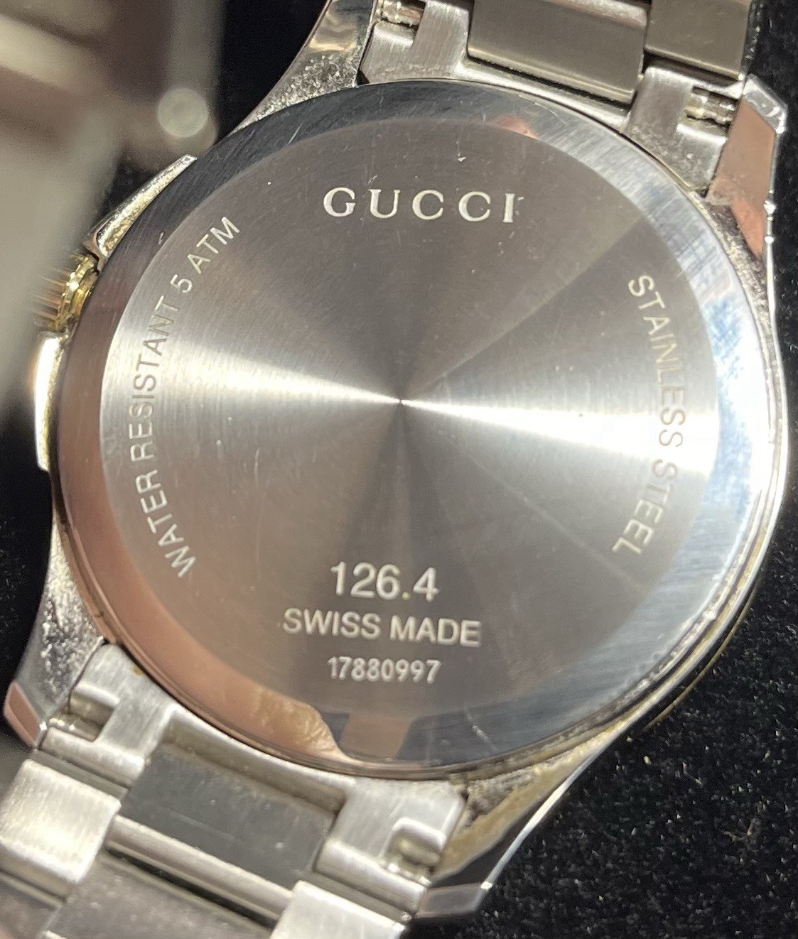 Gucci G Timeless Men’s Watch-YA126450-two tone-stainless steel-38mm-