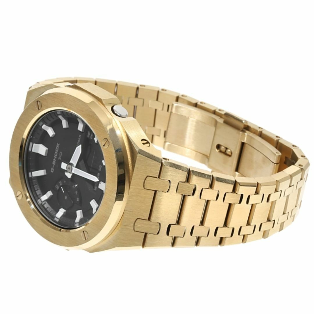G-Shock GA2100 Gold Full Metal Custom Casioak Yellow Gold Color Stainless Steel