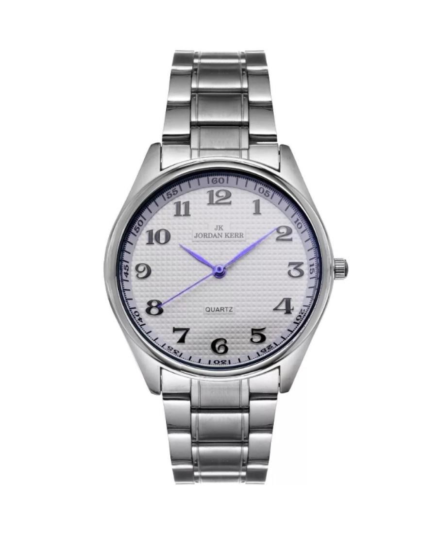JORDAN KERR Men Analog Quartz Casual Watch Classic Dress Waterproof Round Silver