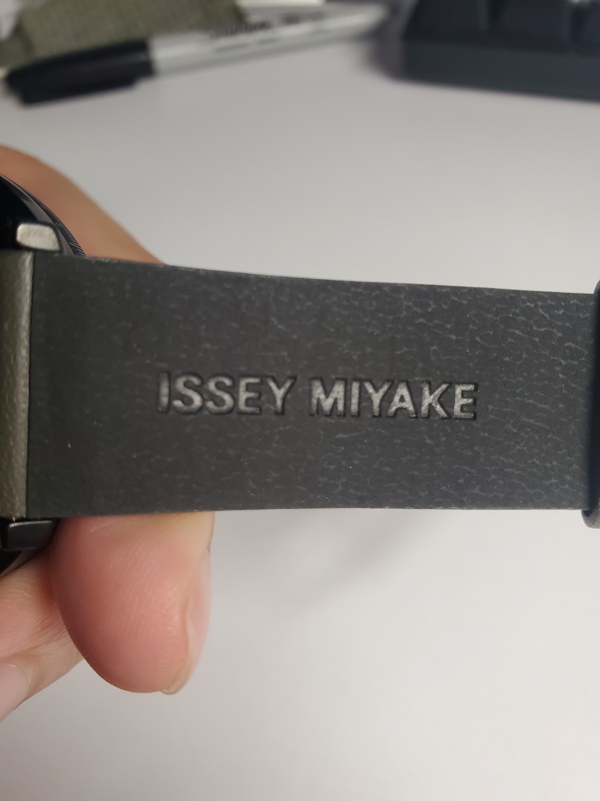 Issey Miyake Watch 1/6 Nao Tamura Design NYAK701 Leather Analog Used