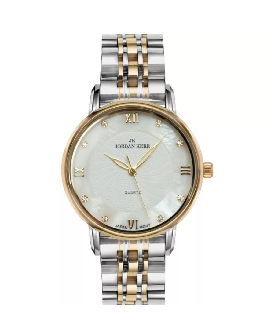 JORDAN KERR Women Analog Quartz Casual Watch Classic Dress 34mm Waterproof Round