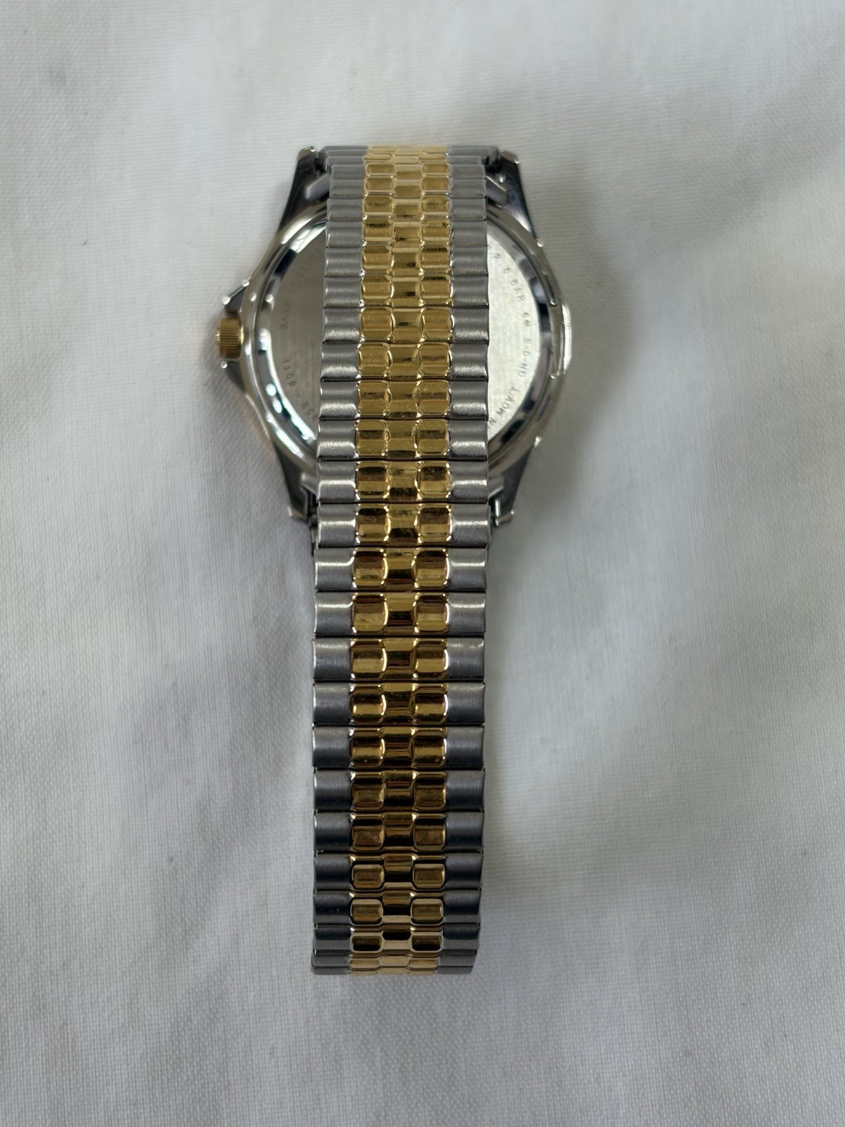 Citizen Quartz 1102-S056039 Men’s Two Tone Day Date Champ Dial Expand Band