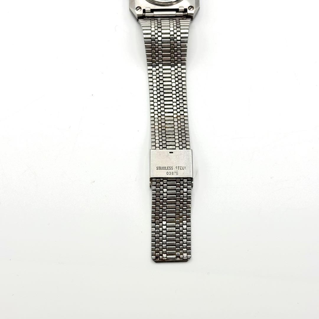 Rado DiaStar 104.0118.3 Quartz Black Dial Vintage Mens Watch Japan