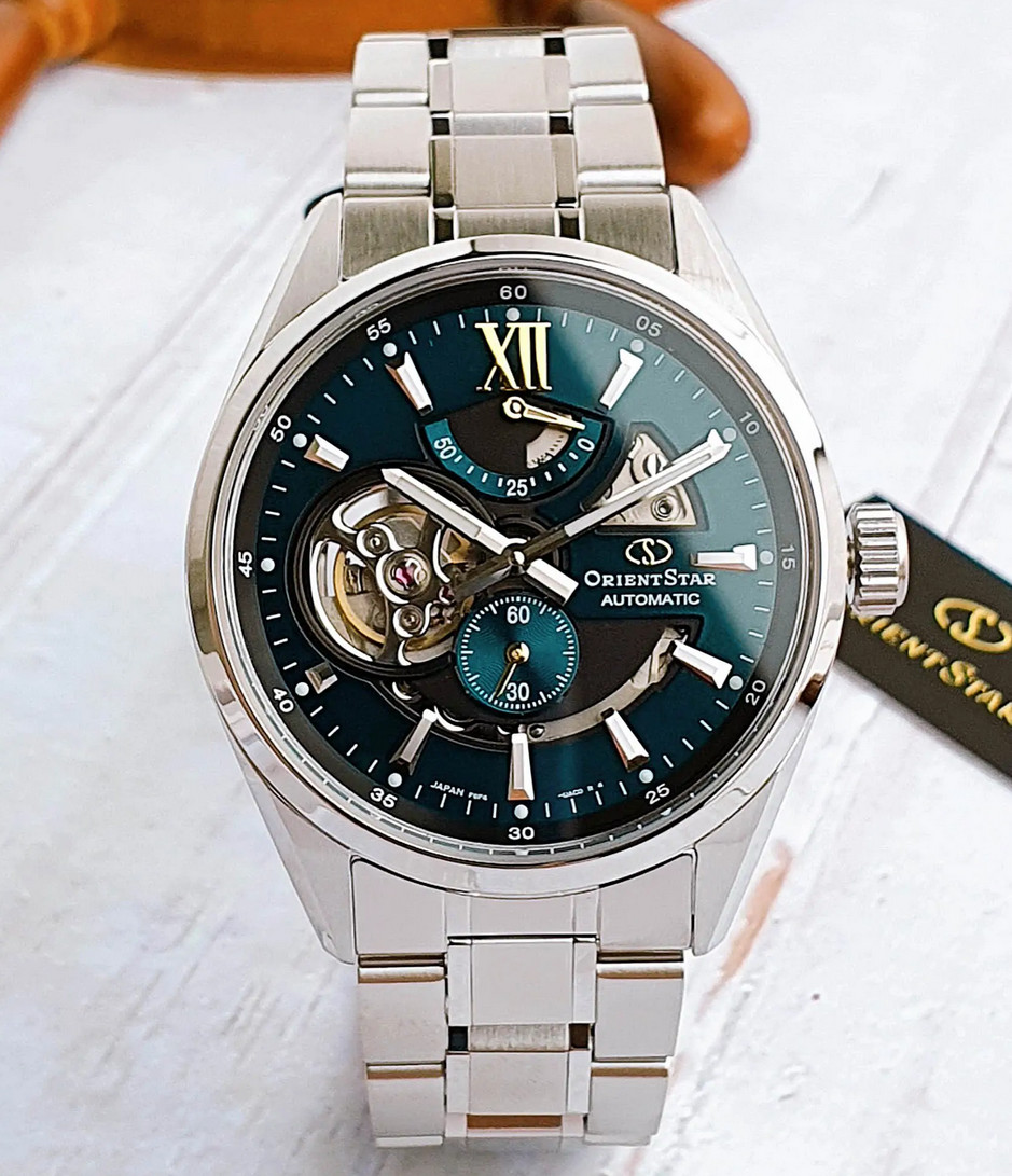 Orient Star Automatic RK-AV0114E Emerald Green Dial Men’s Watch Power Reserve