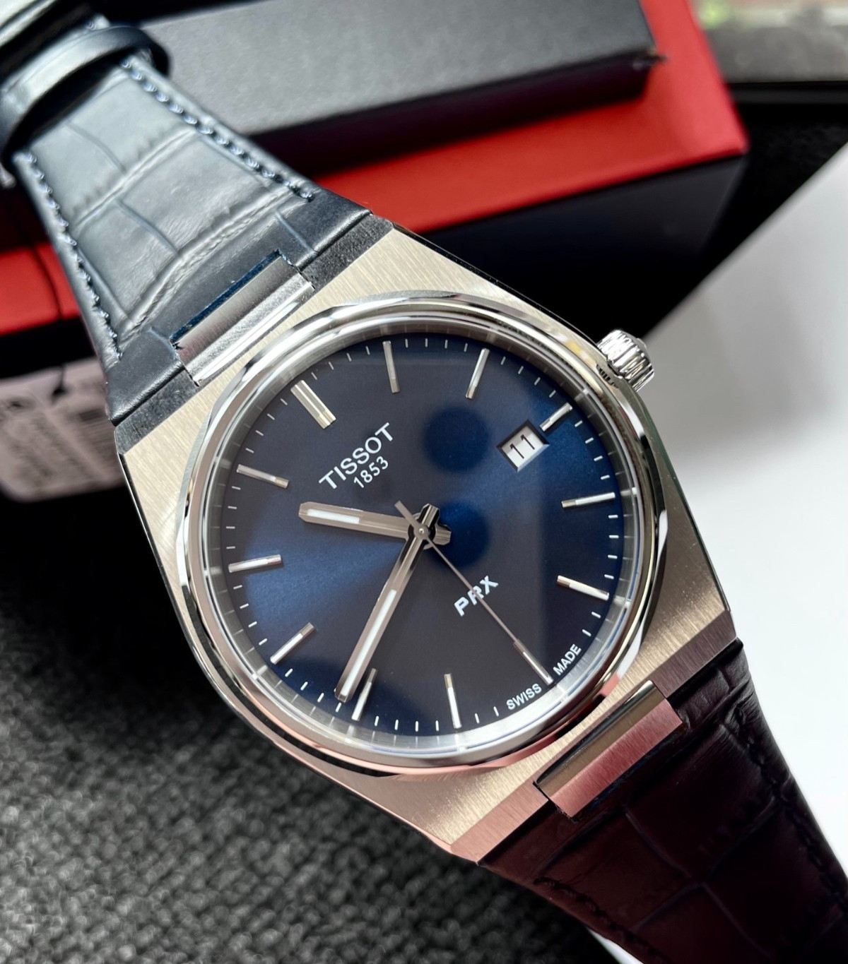 New Tissot PRX Quartz T137.410.16.041.00 Blue Dial – Real Photos