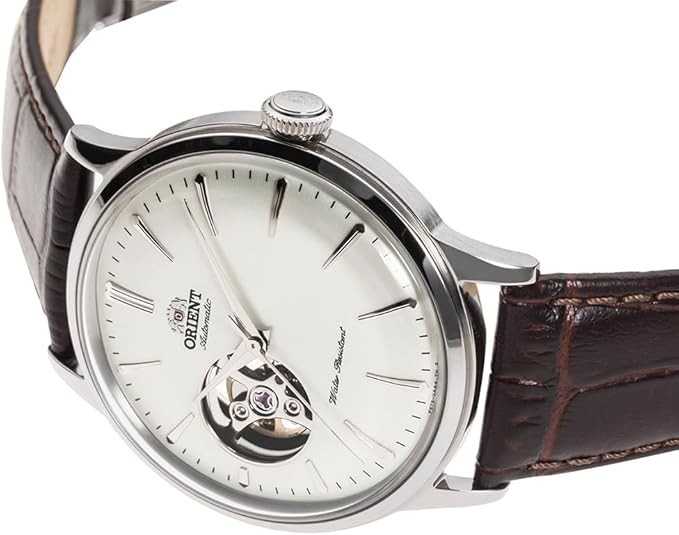 Orient RN-AG0005S Bambino Classic Semi Skeleton Automatic Leather Men’s Watch