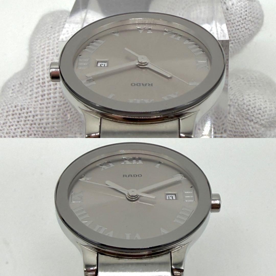 Rado Centrix 111.0928.3 Silver Dial Quartz Watch Box Papers Japan