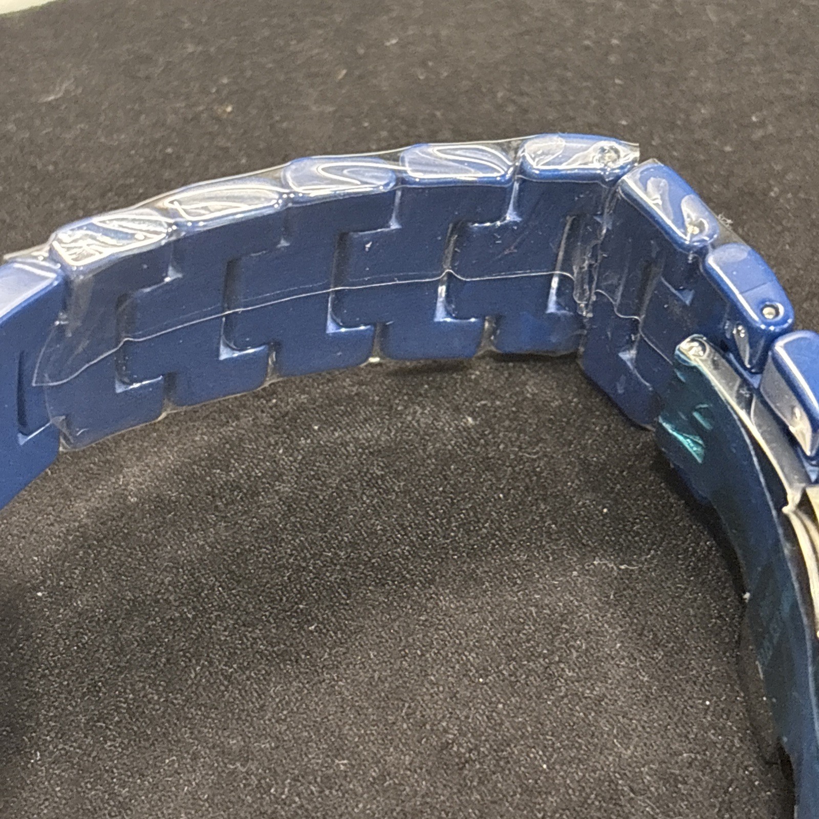 Timepieces by Randy Jackson Swiss Movement Sport Blue Stainless Steel. See Disc