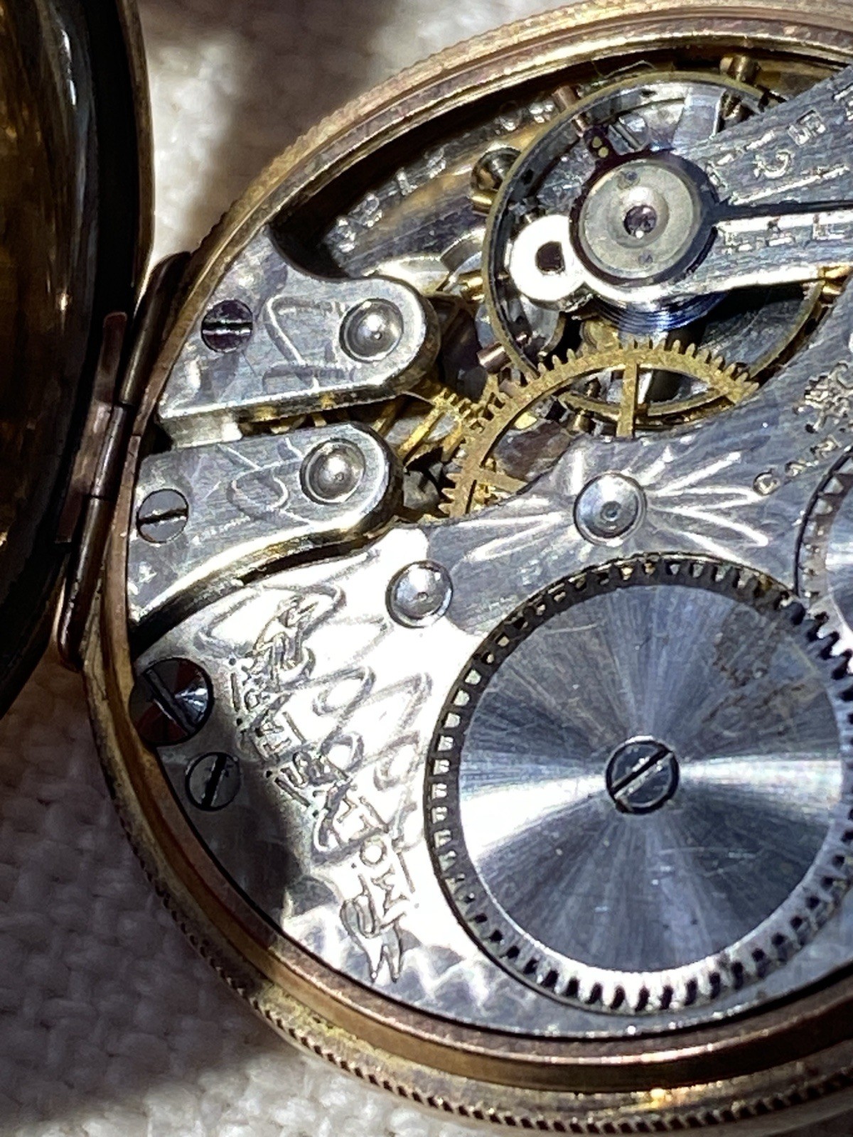 Antique Molly Stark Hampden Pendant Watch Rose Gold Filled Deuco Case