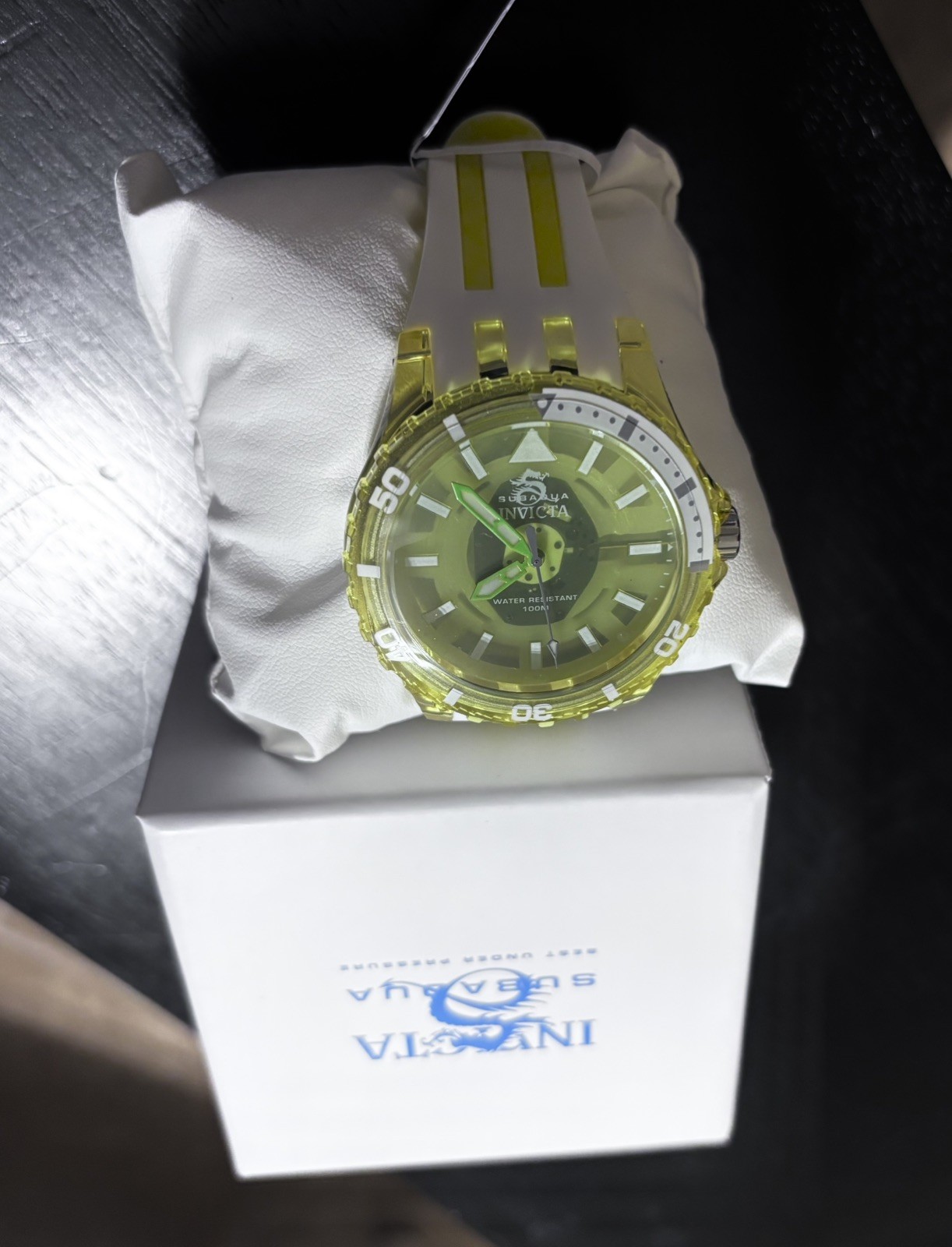 Invicta SubaquaChromamode Unisex Watch -44mm, Yellow/Green (69451)