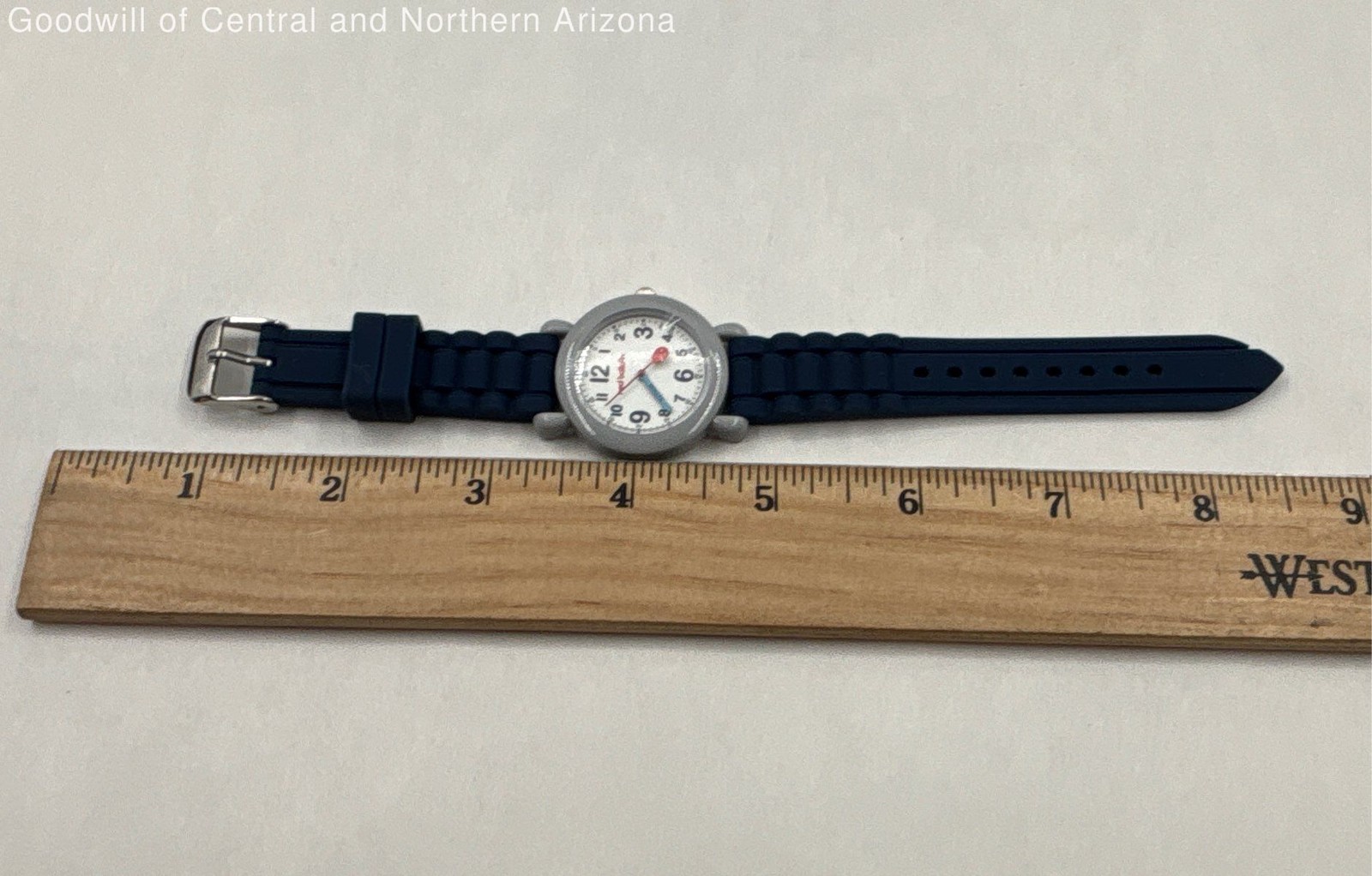 Red Balloon Time Teacher Gray/Blue Silicone Boy’s Watch