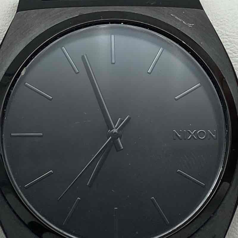 Nixon The Time Teller Men’s Matte Black Stainless Steel Quartz Watch 37mm